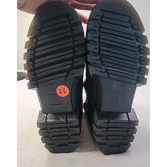 NWOT Dr. Martens Audrick Platform Chelsea Boots Black Women’s 11 Y2K Grunge - Picture 4 of 9